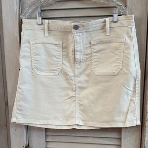 JUSTBLACK Cream Mini Skirt Size XL